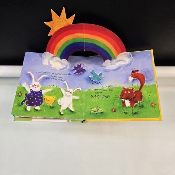 Lot of 2 Toddler Board Books - What Makes a Rainbow And Hello, World! Weather - Picture 4 of 10